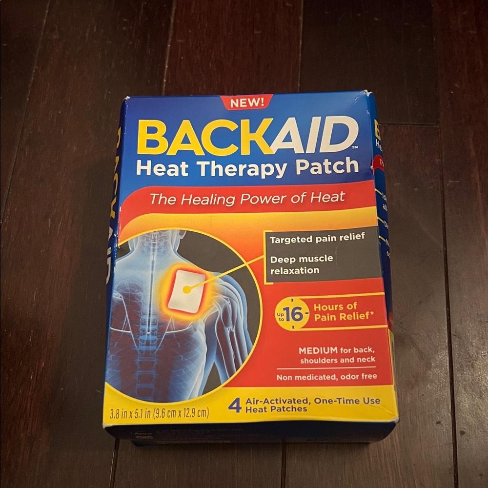 NWT Backaid Heat Therapy Patch: The Healing Power of Heat Four Patches